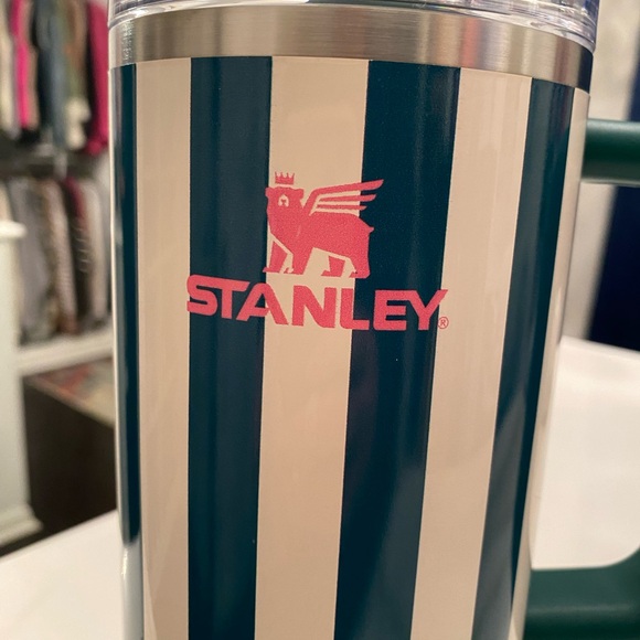 Stanley green and White Striped Tumbler - Picture 2 of 5